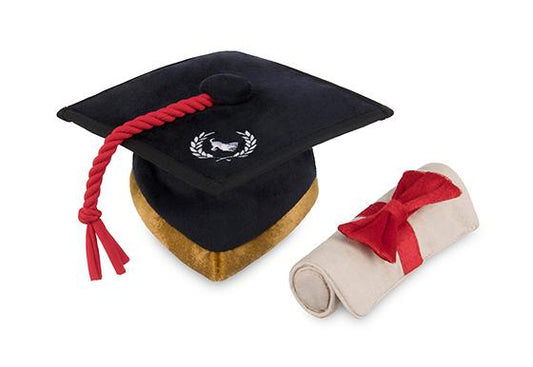 K9 Scholar Hat & Diploma Dog Toy